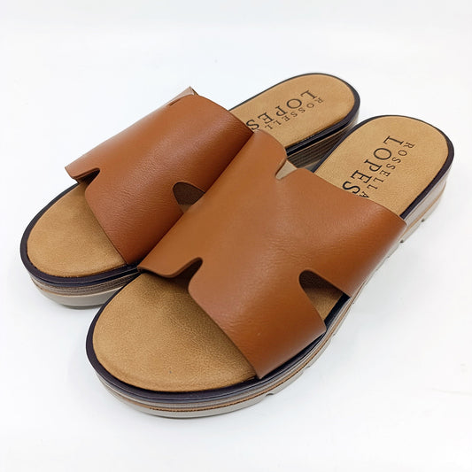 Anatomske ženske natikače Rossella Lopes Zlata smeđe