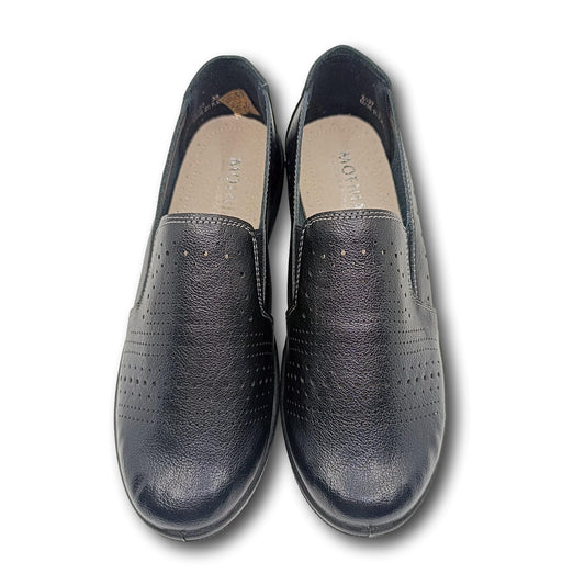 anatomske crne cipele slip on