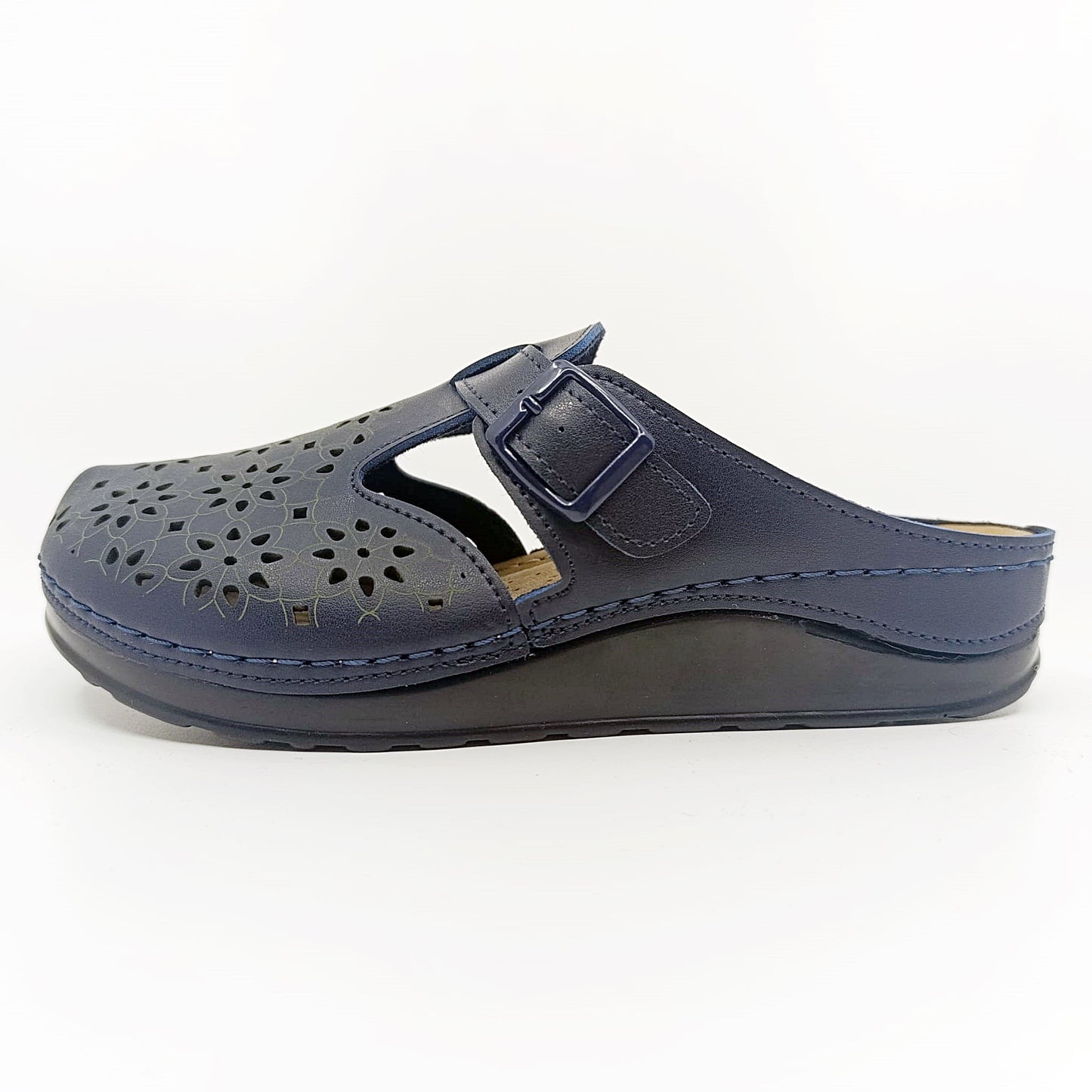 anatomske klompe tamno plave 3 cm peta