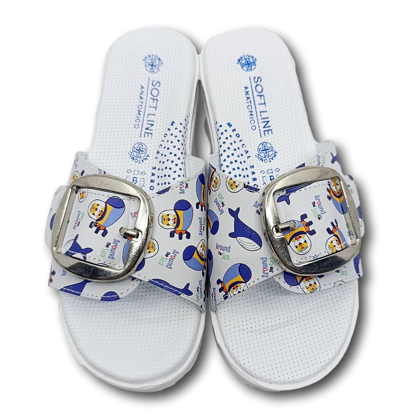 anatomske natikace ljetne kozne bijele