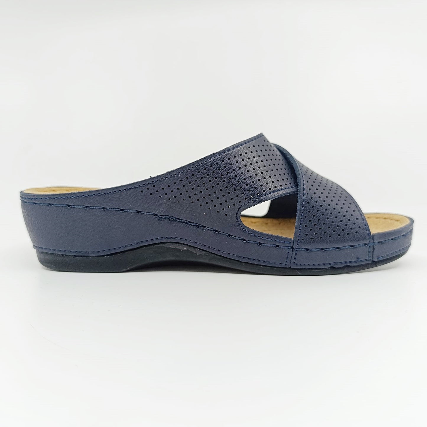 anatomske natikace protuklizni potplat par navy plava