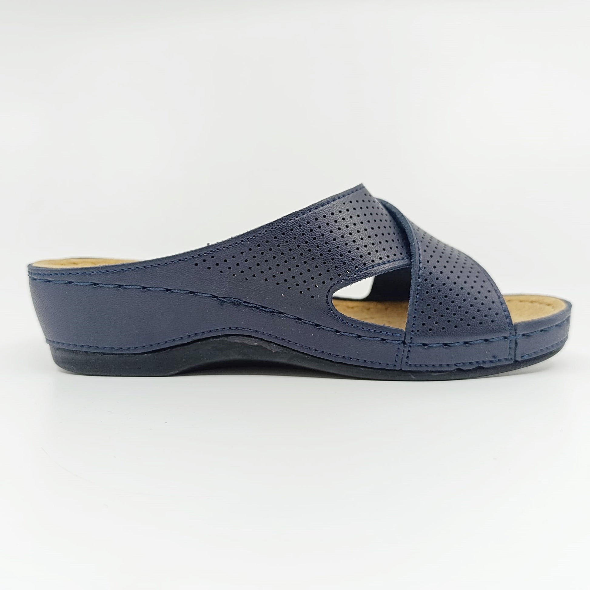 anatomske natikace protuklizni potplat par navy plava