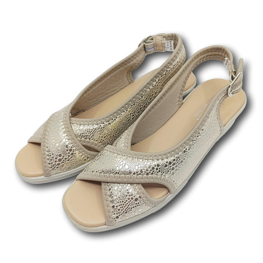 anatomske zenske sandale zlatni sjaj udobno nosenje