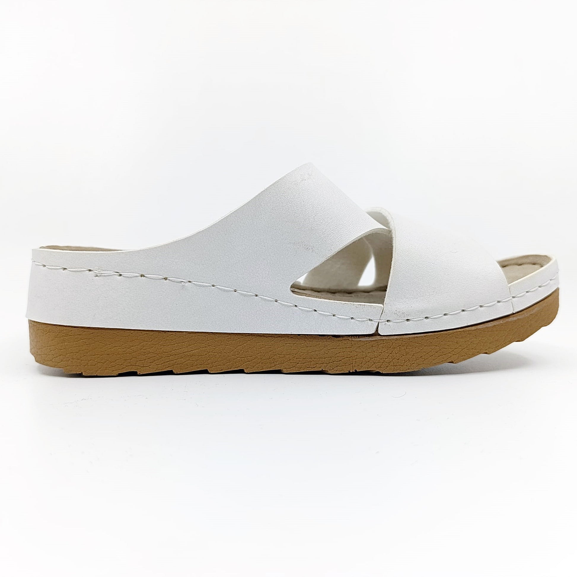 bijele anatomske natikace za ljeto gezer povisena peta