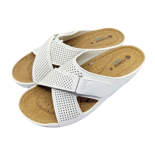 bijele zenske natikace umjetna koza udobne mekane