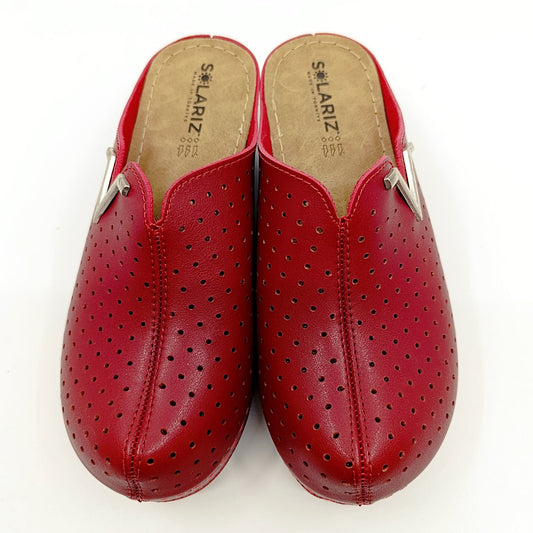 bordo klompe povišen đon umjetni-materijal-udobnost