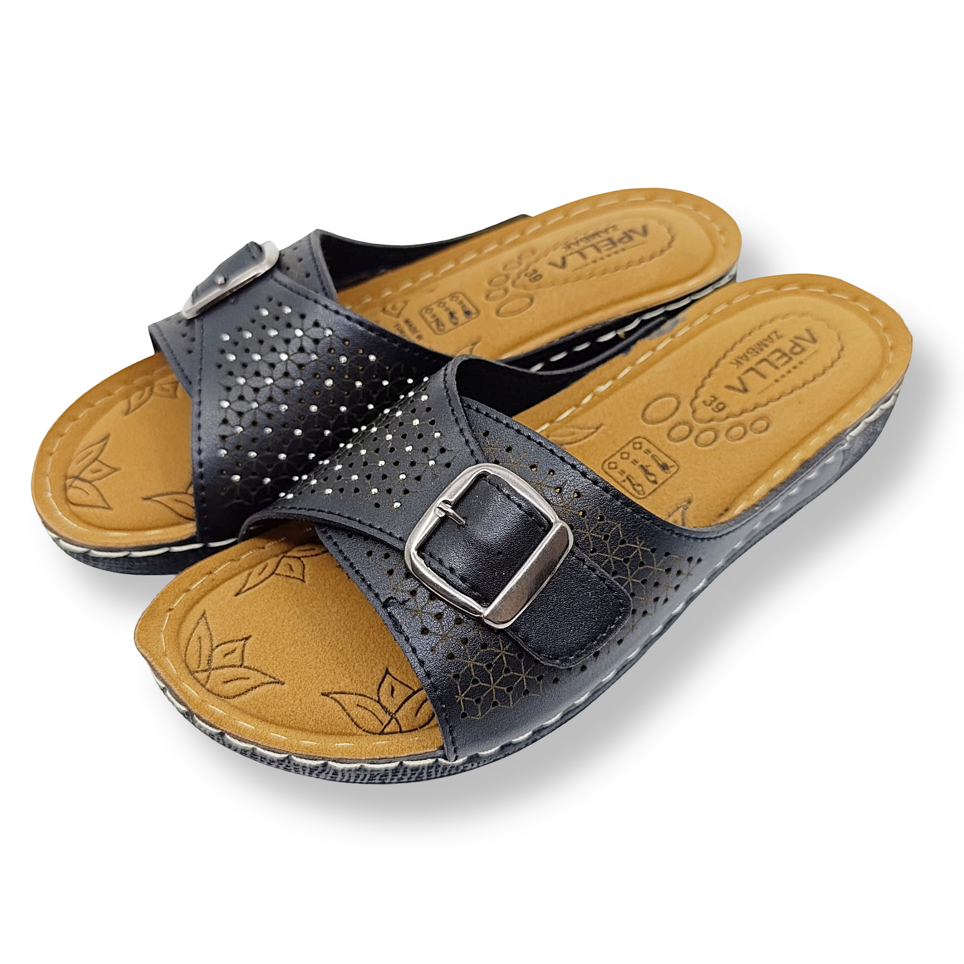 crne zenske natikace kristalni detalji