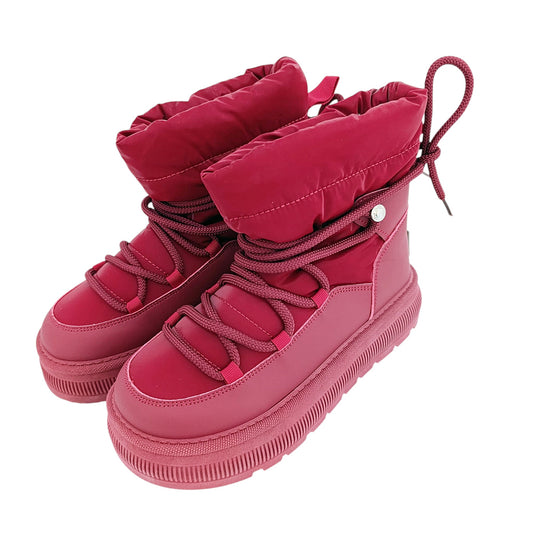 crvene zenske gleznajce s krznom zimske