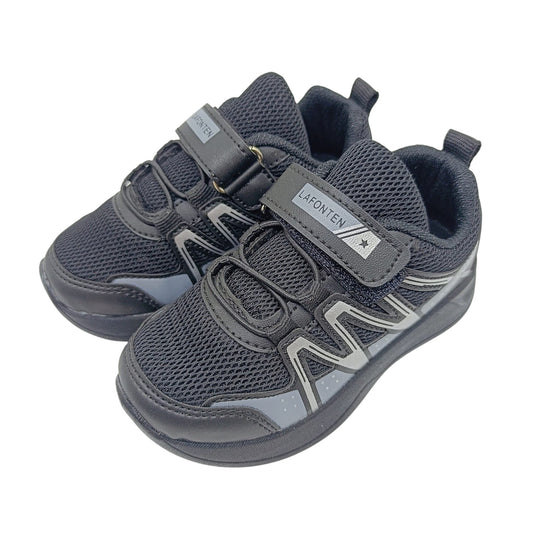 djecje tenisice lafonten crne sivi detalji