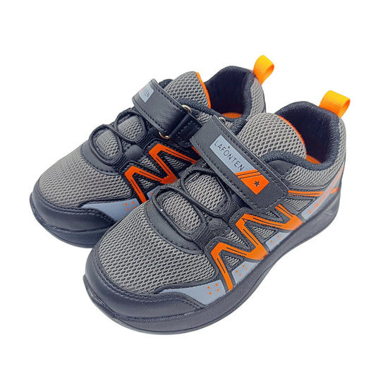 djecje tenisice lafonten sivi narandzasti dizajn