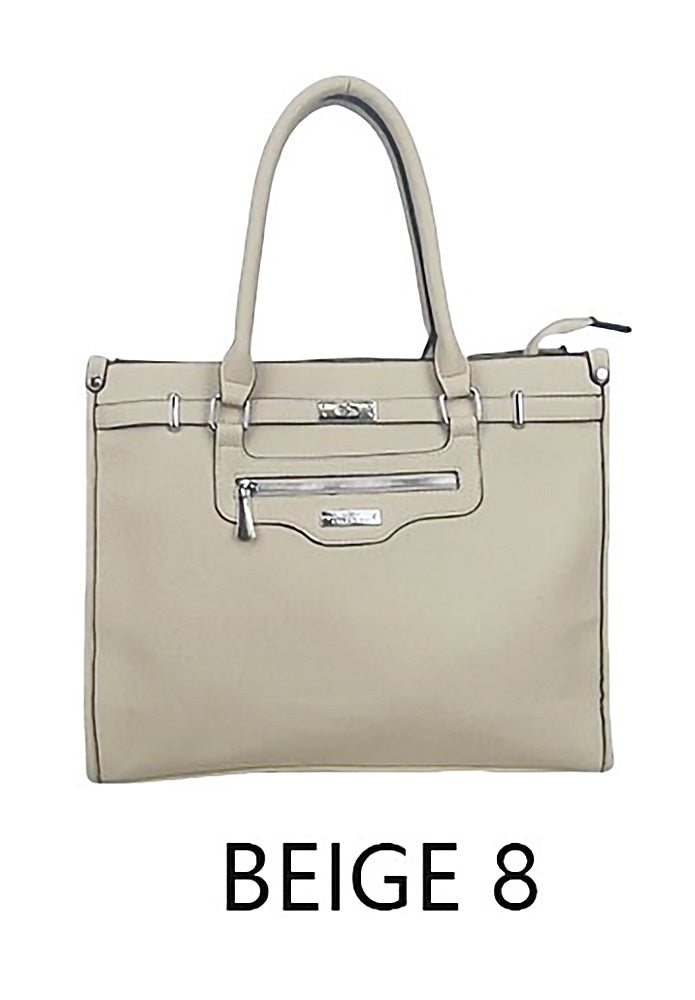 elegantna torba umjetna koza bez prednji pogled CH6678-84 beige