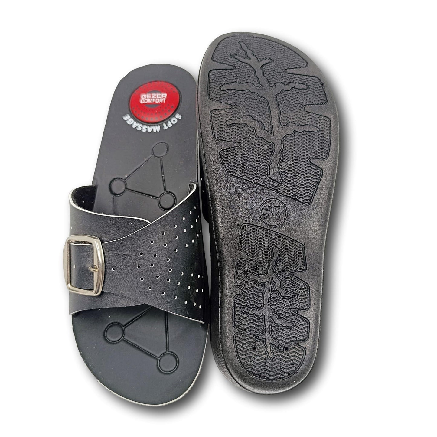 elegantne crne natikace gezer comfort ljetna obuca