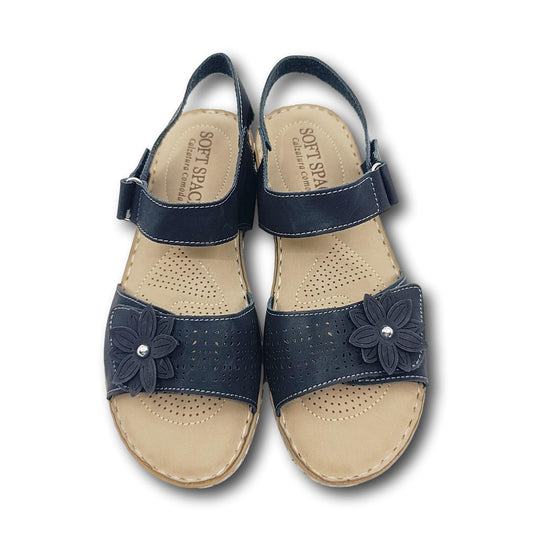 elegantne zenske sandale mornarsko plava