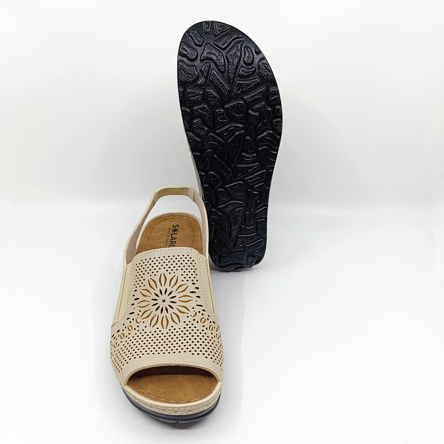 elegantne zenske sandale s reljefnim uzorkom