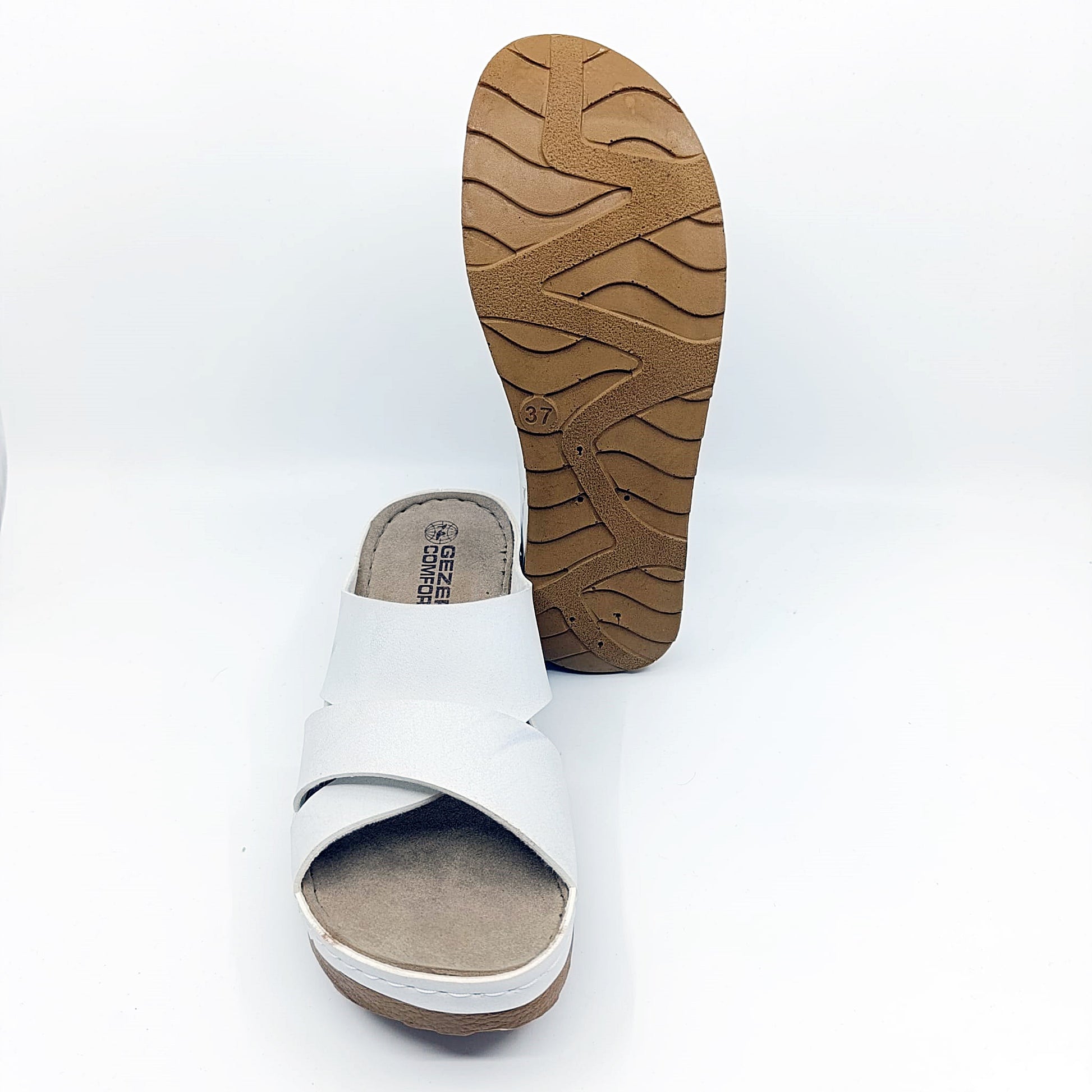 gezer natikace za zene s poviseno petom bijele