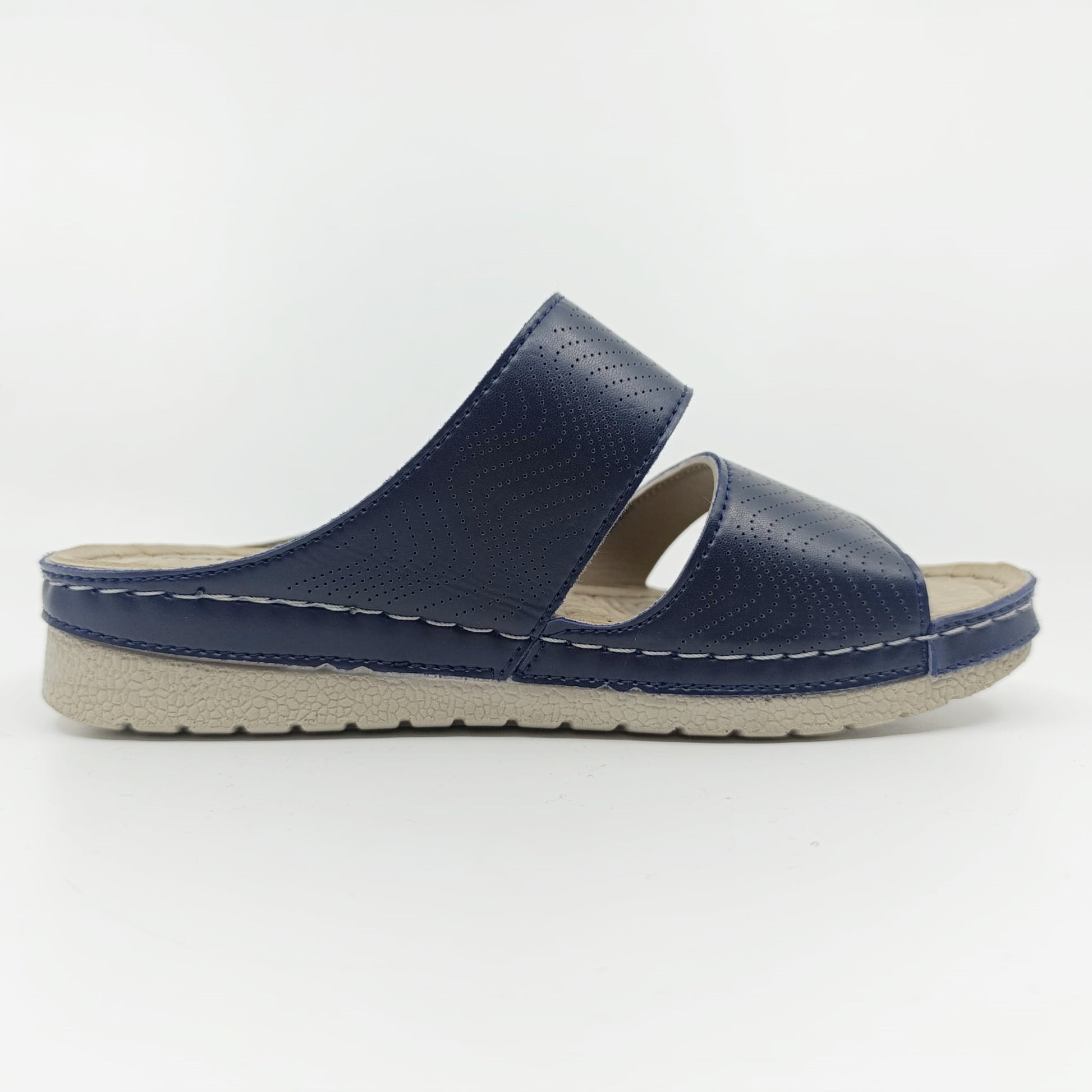 golden step tamnoplave perforirane natikace gornji pogled