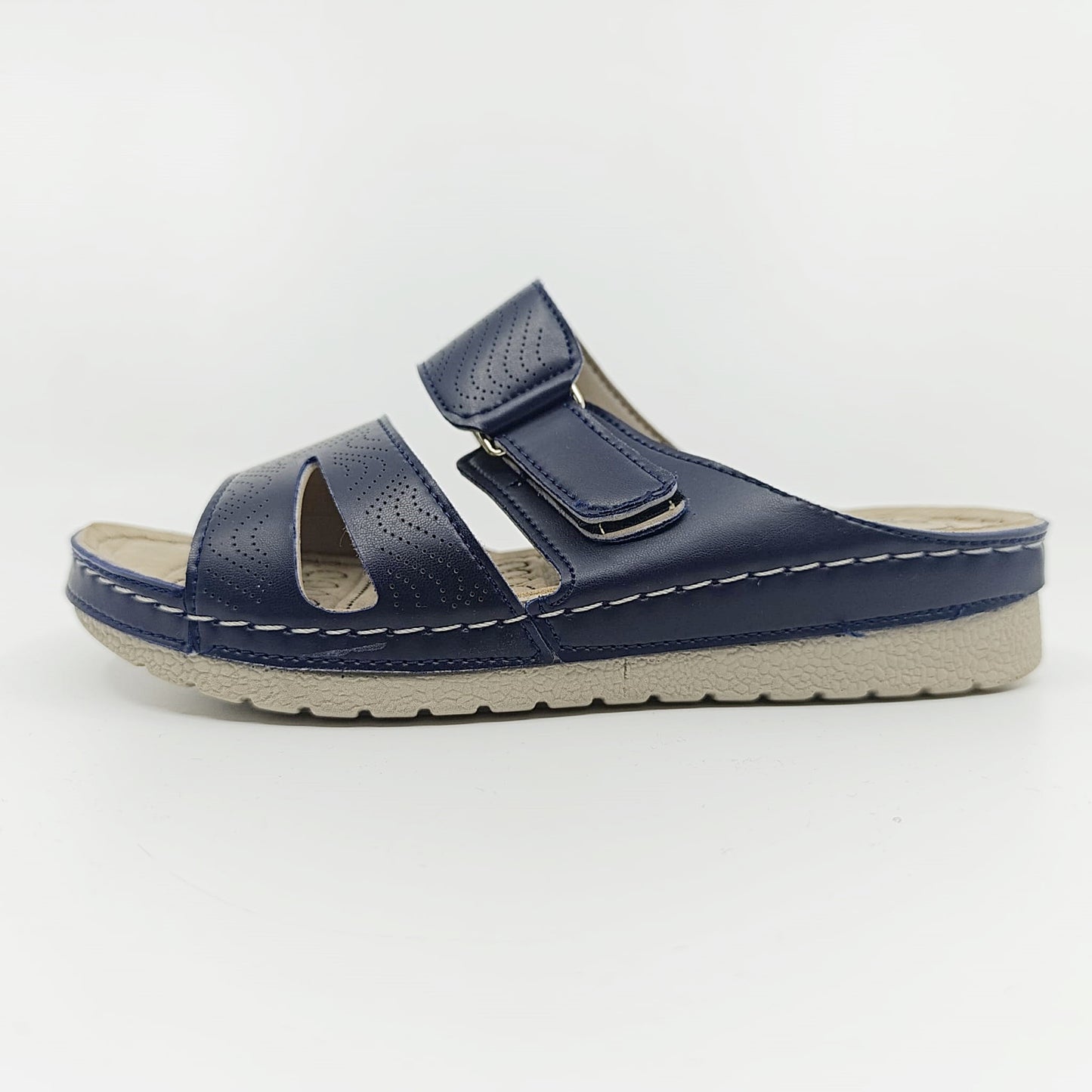 golden step zenske udobne natikace tamnoplave cicak