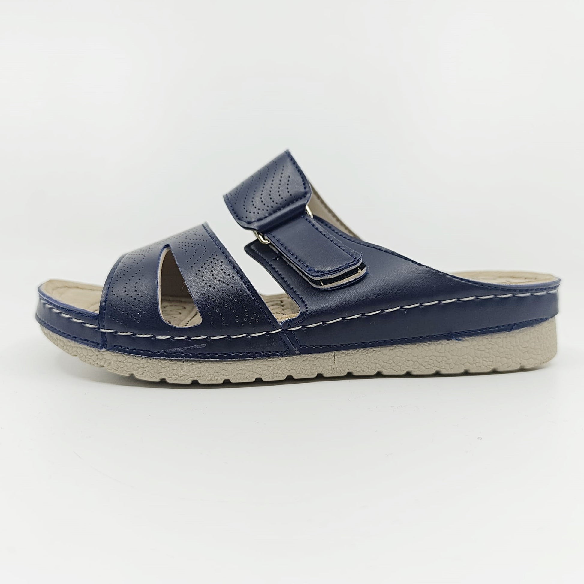 golden step zenske udobne natikace tamnoplave cicak