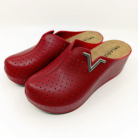 klompe povišen đon bordo umjetni materijal webshop