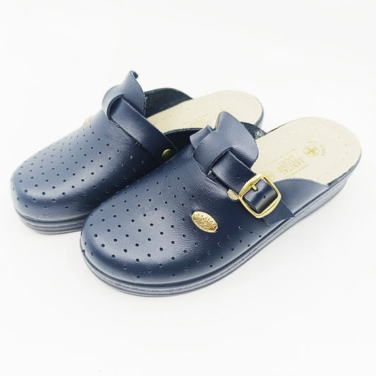 klompe tamno plave sanital