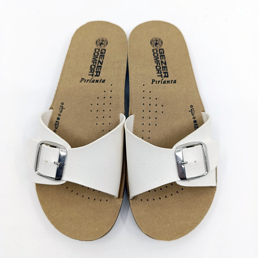 ljetne natikace gezer pirlanta crne bijele 37-41