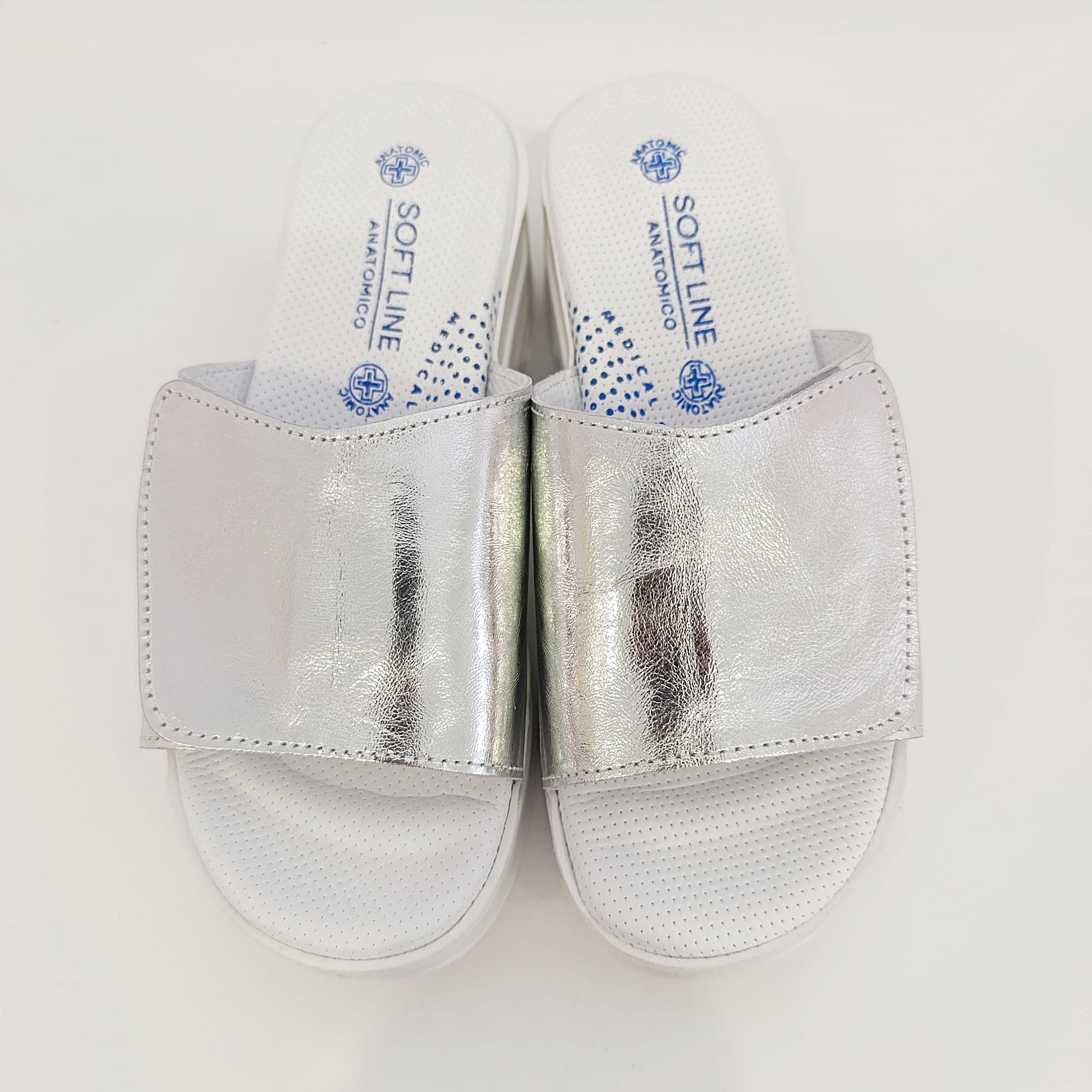 metalizirane zenske papuce ergonomski djona