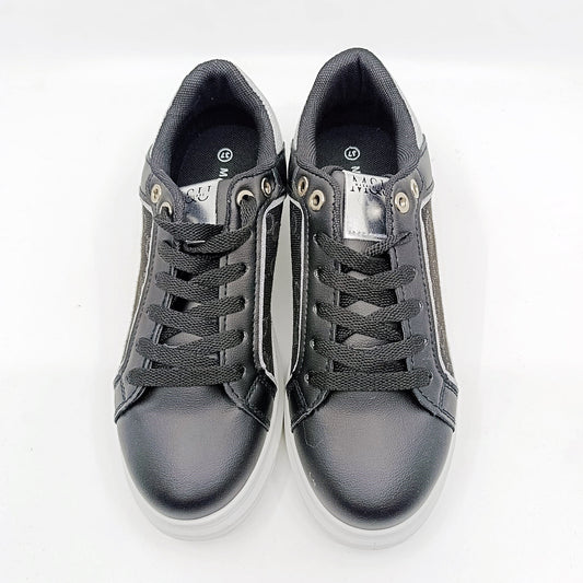 moderne crne tenisice bijeli srebrni naglasci veličine 37-41