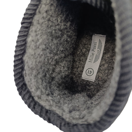 Papuče za starije osobe Paola 72358 tamno sive