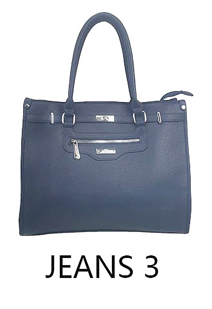 poslovna torba jeans plava uredski stil CH6678-84 jeans