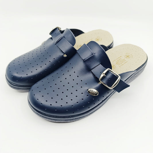 profesionalne klompe sanital tamno plave prednji pogled