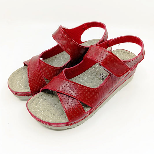 sandale ženske bordo