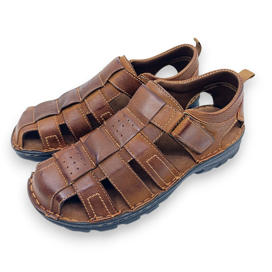 smede kozne sandale muske ljeto