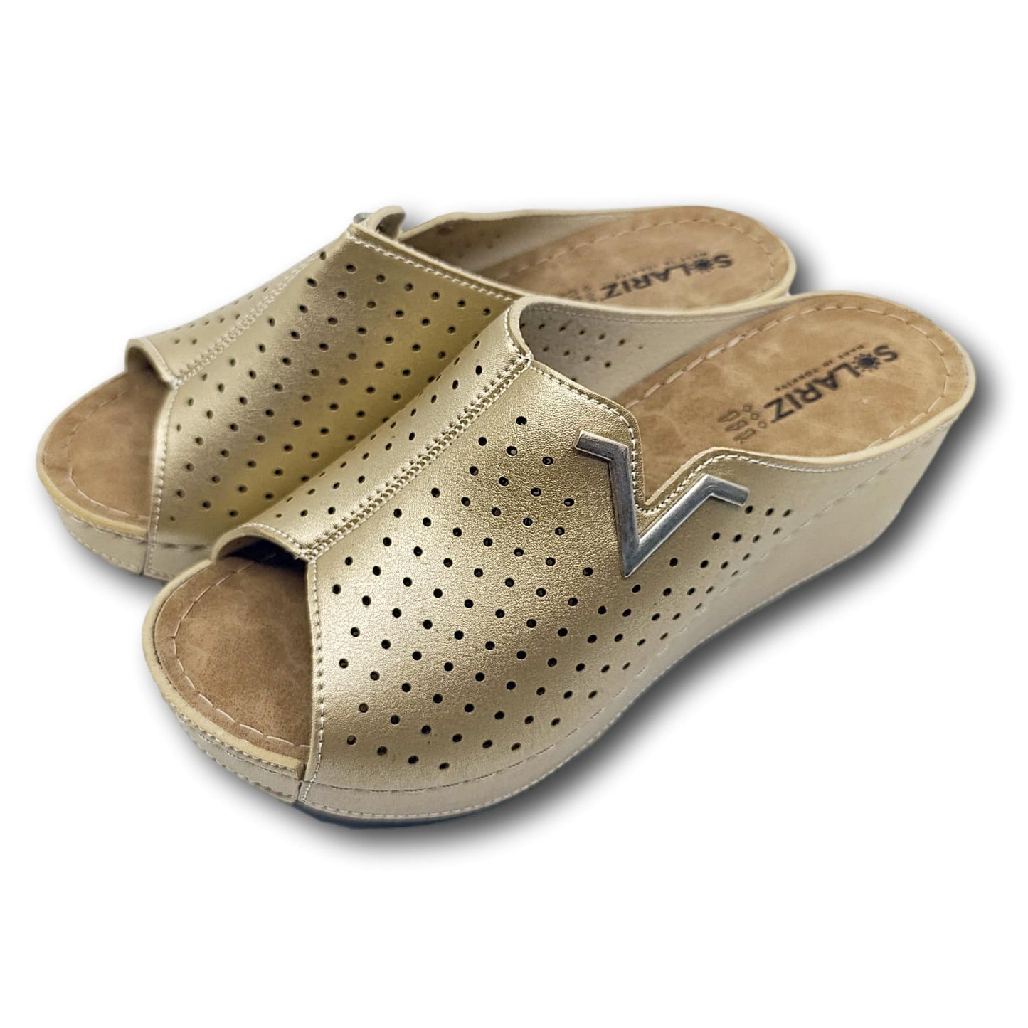 solariz radne natikace zlatne