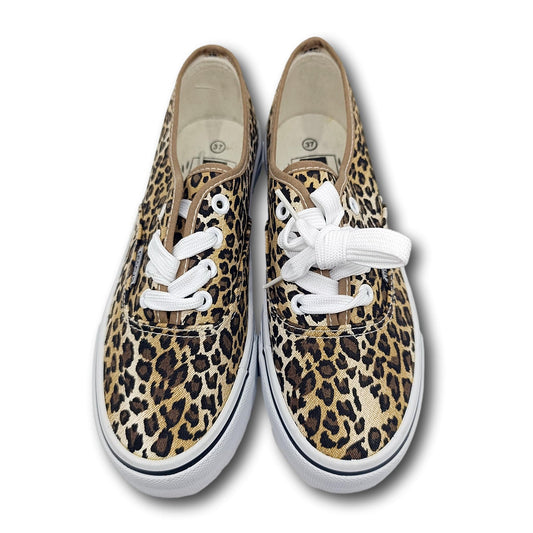 stylish animal print casual obuca vezice detalj