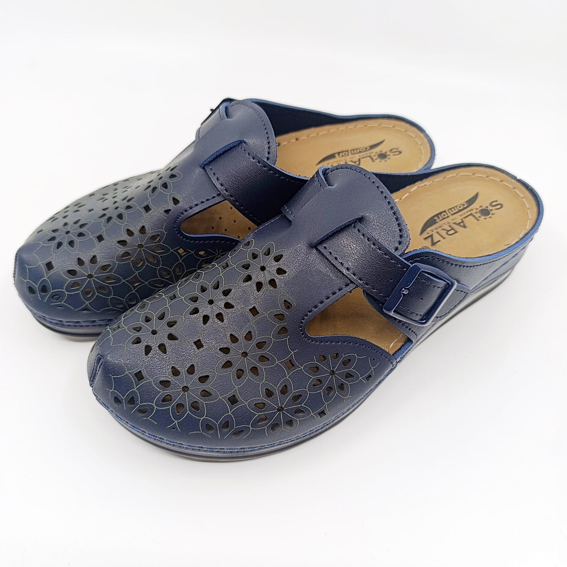 tamno plave anatomske klompe 3 cm peta