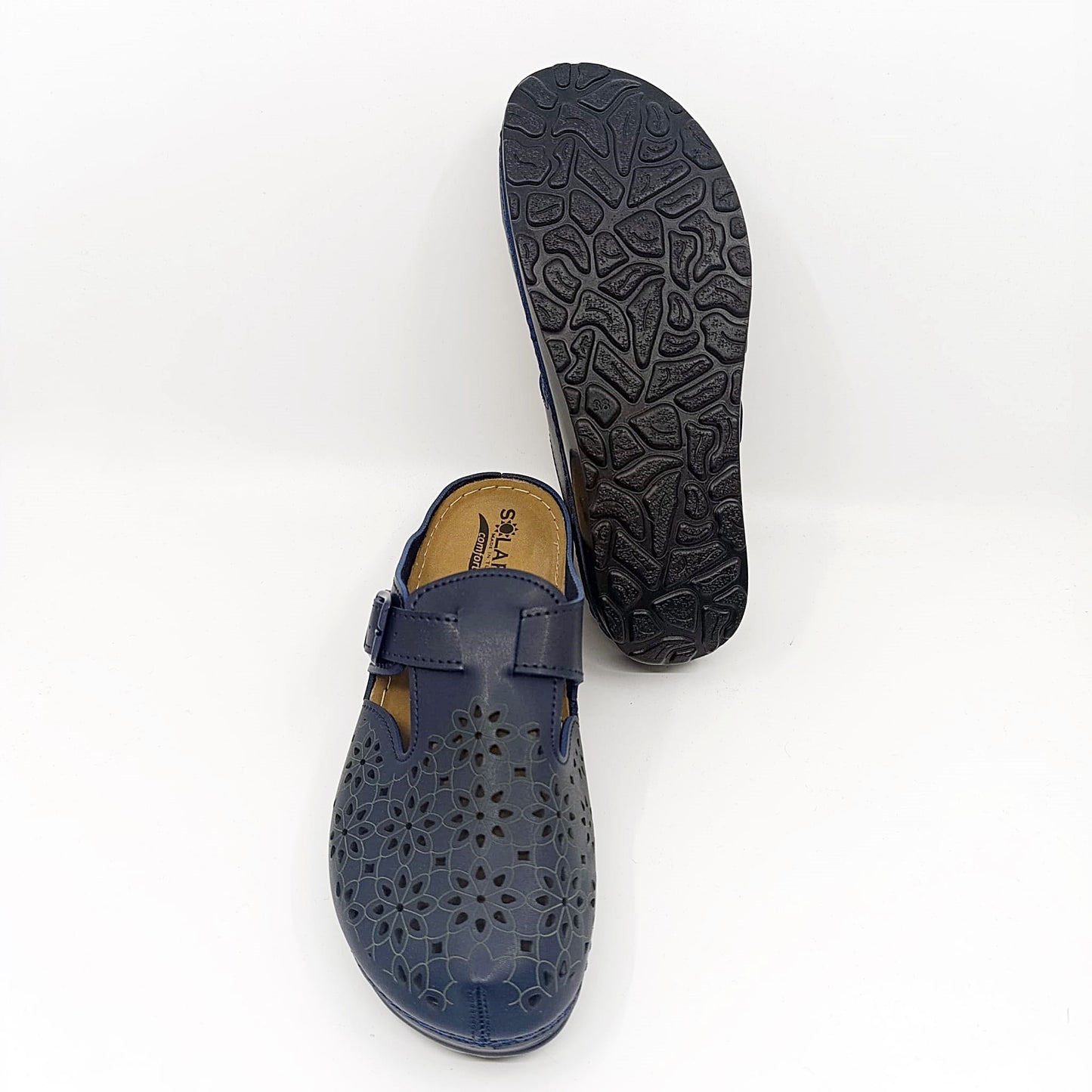 tamno plave klompe umjetni materijali veličine 37-41