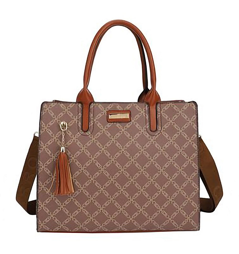 torba za posao trendy design crna smedi detalji CH13625-31