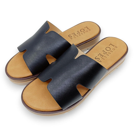 Anatomske ženske natikače Rossella Lopes Zlata crne