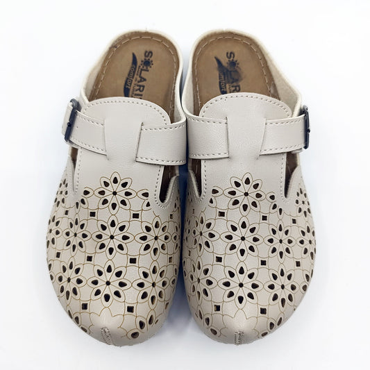 udobne bež klompe šupljikavo gornjište