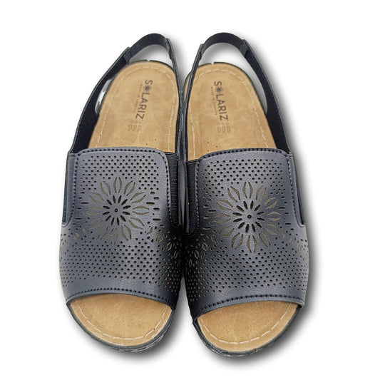 udobne crne ljetne cipele platforma solariz