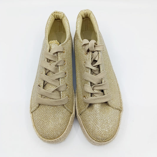 udobne ljetne cipele zlatne spagerice platno