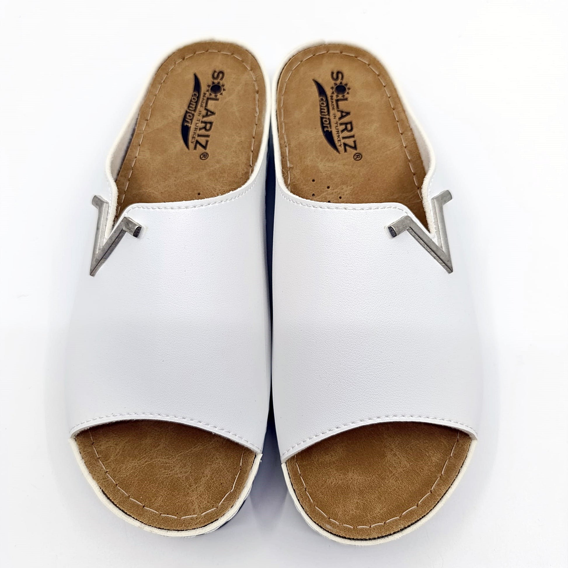 udobne mekane natikače solariz bijele