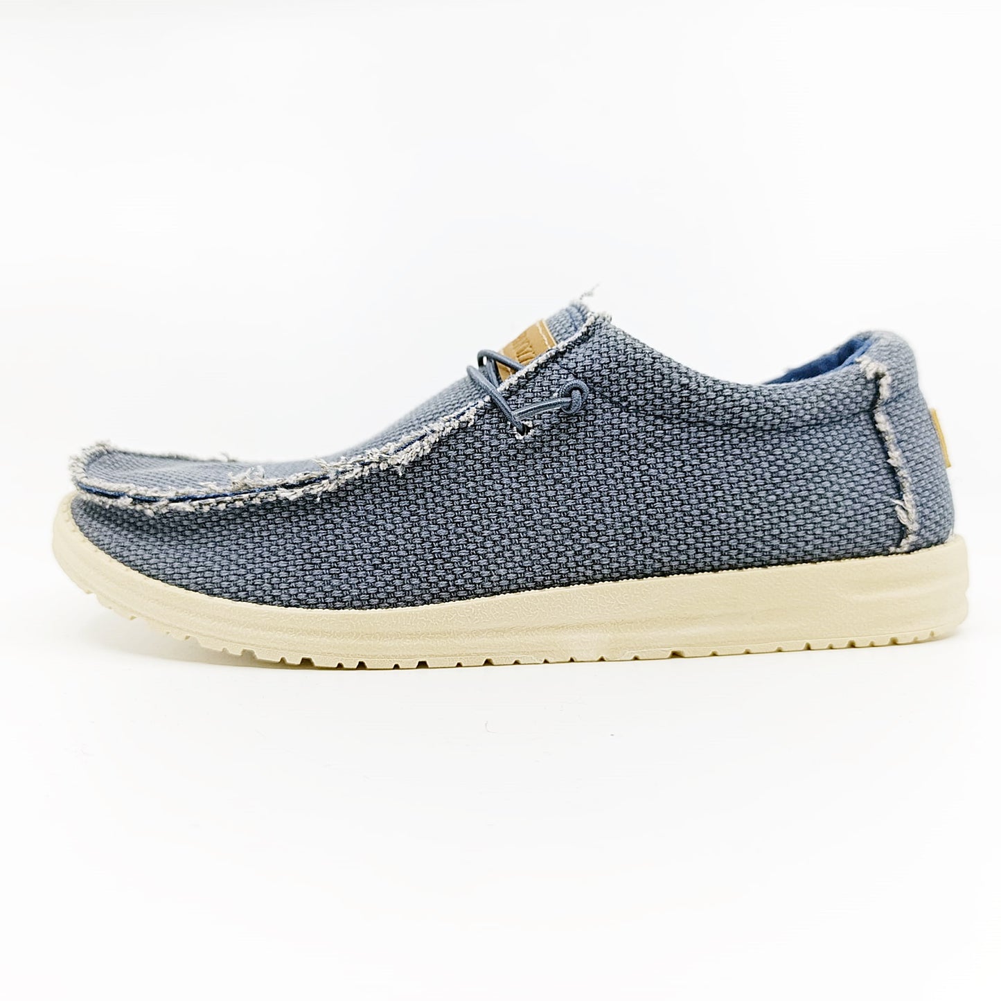 udobne muske mokasine slip on ljetne cipele plavi tekstil