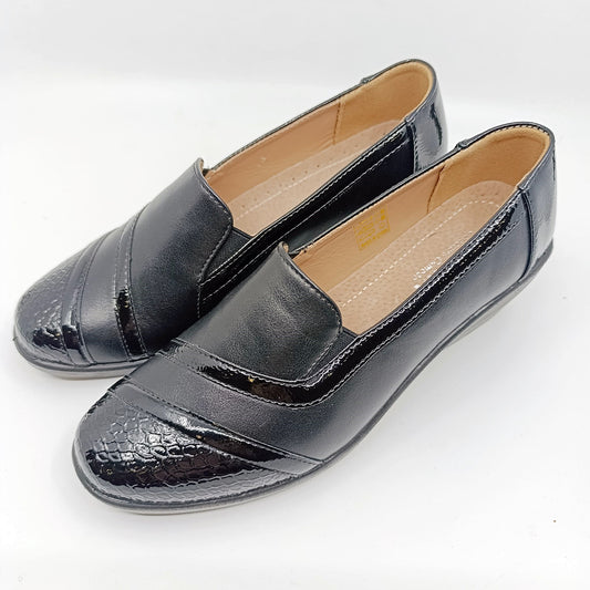 zenske balerinke crne umjetni materijal