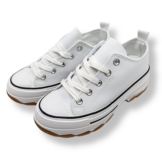 Bijele tenisice na platformu Edona white