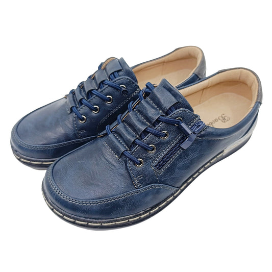 zenske cipele cipelice hodalice-tamnoplave koza