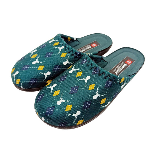 zenske kucne papuce lagane tirkizne uzorak