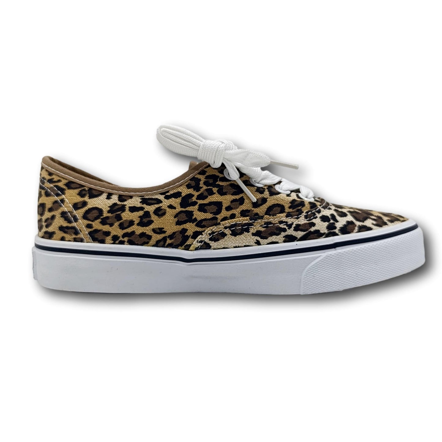 zenske leopard print platnene tenisice prednji pogled