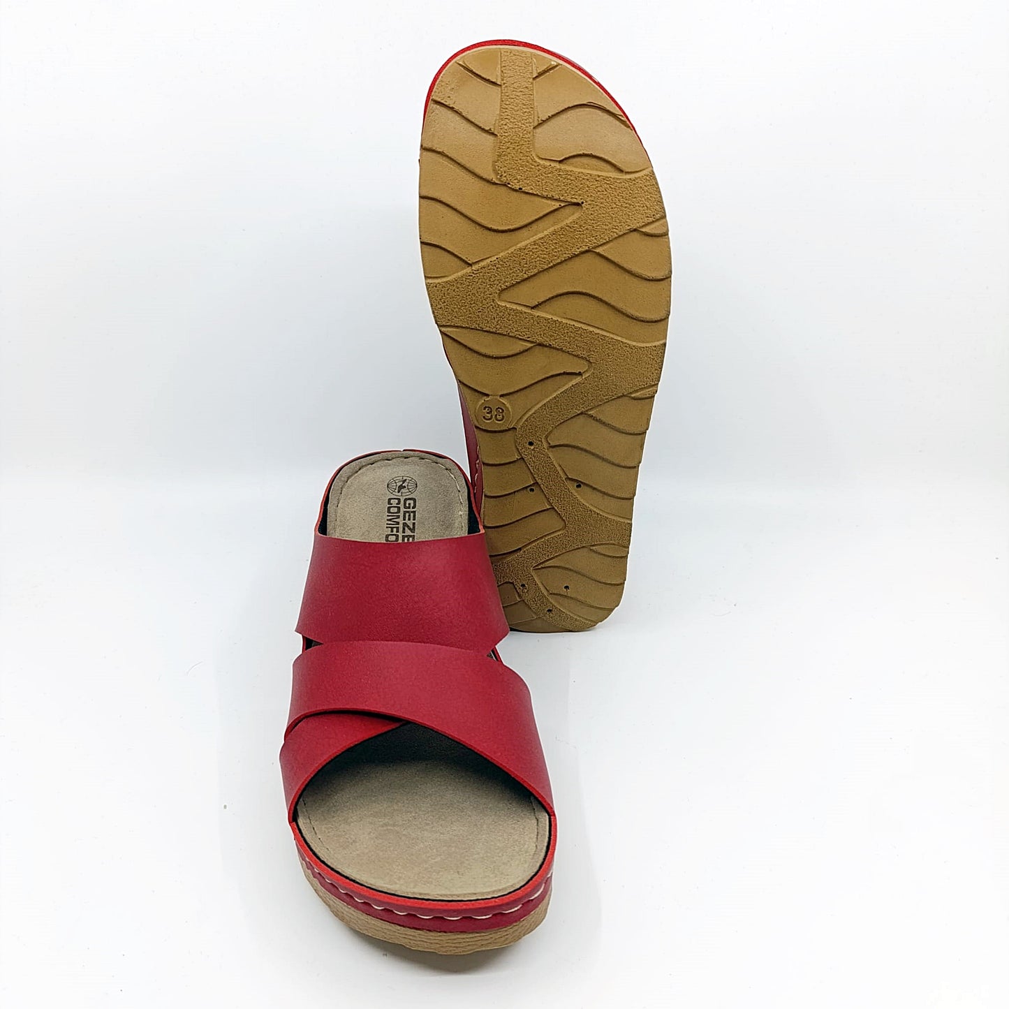 zenske ljetne natikace gezer crvene profil