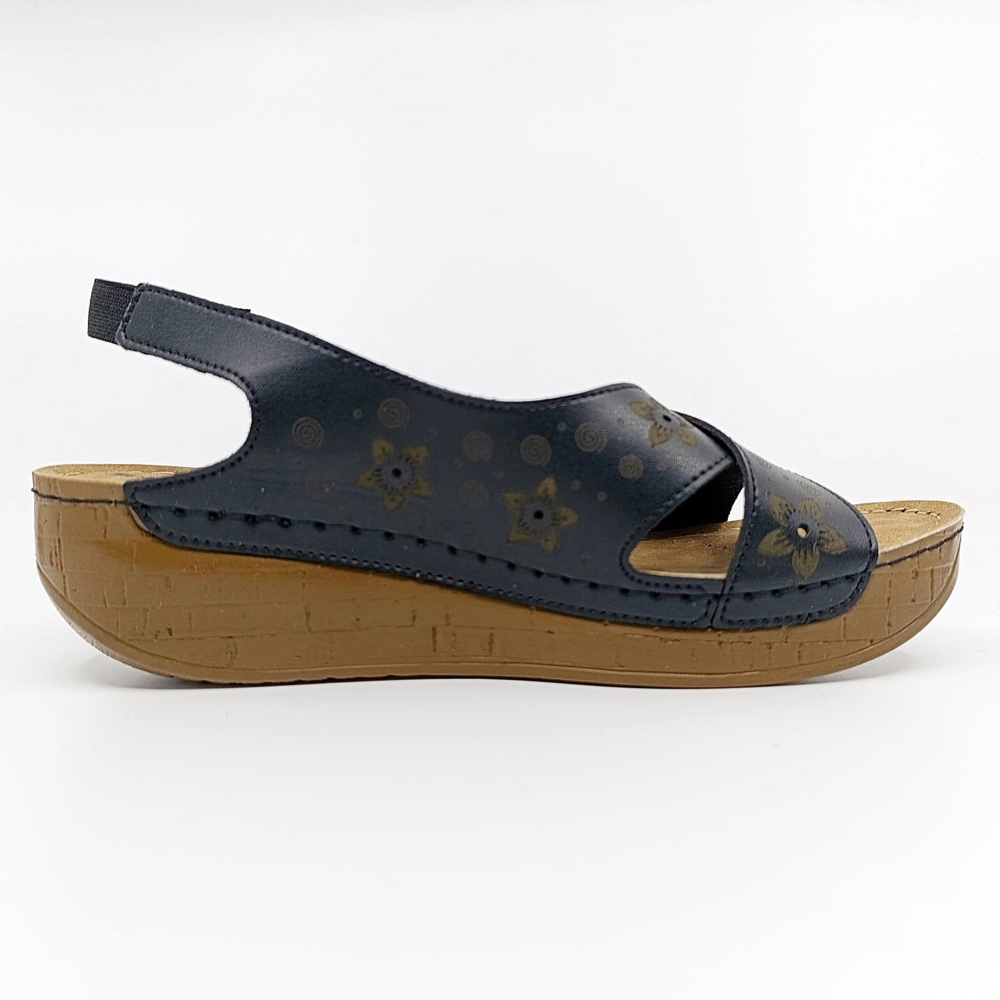 zenske modne plave sandale presvuceni mekani djon